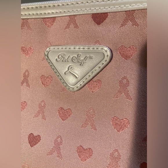 Pink Stuff wristlet bag with small bag. Breast cancer awareness design - Picture 6 of 7